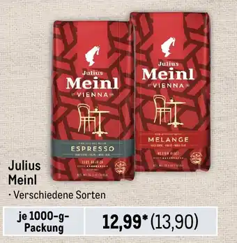 METRO Julius Meinl je 1000-g-Packung Angebot