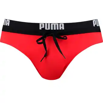 Intersport PUMA Badehose SWIM MEN LOGO SWIM BRIEF 1P red XL Angebot