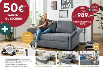 Möbel Buss VERWANDLUNGSSOFA Angebot