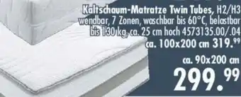 Möbel Boss Kaltschaum Matratze Twin Tubes Angebot