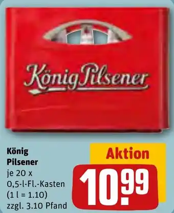 REWE König Pilsener 20x0,5 L-Fl. Kasten Angebot
