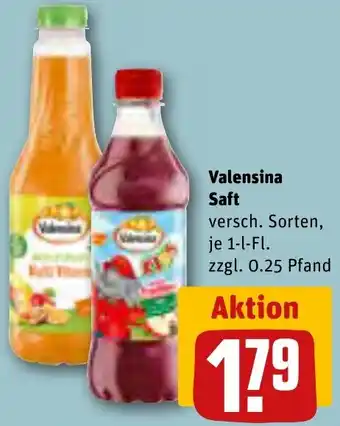 REWE Valensina Saft 1 L-Fl. Angebot