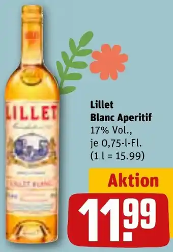 REWE Lillet Blanc Aperitif 0,75 L-Fl. Angebot