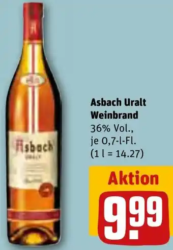 REWE Asbach Uralt Weinbrand 0,7 L-Fl. Angebot