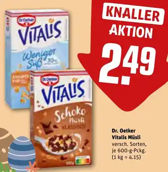 REWE Dr. Oetker Vitalis Müsli 600 g Pckg. Angebot