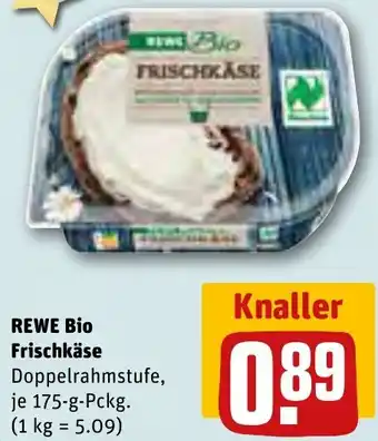 REWE Rewe Bio Frischkäse 175 g Pckg. Angebot