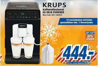 Expert Krups Kaffeevollautomat Ea8918 Evidence Angebot