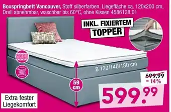 Möbel Boss Boxspringbett Vancouver Angebot