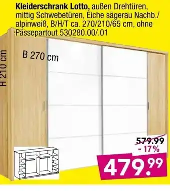 Möbel Boss Kleiderschrank Lotto Angebot