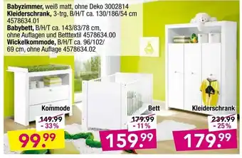 Möbel Boss Babyzimmer oder Kleiderschrank Angebot