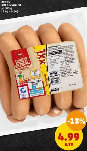 PENNY Penny XXL Bockwurst 800 g Angebot