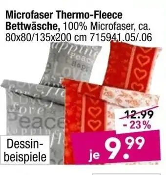 Möbel Boss Microfaser Thermo Fleece Bettwäsche Angebot