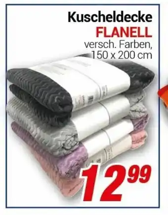 CENTERSHOP Kuscheldecke Flanell Angebot