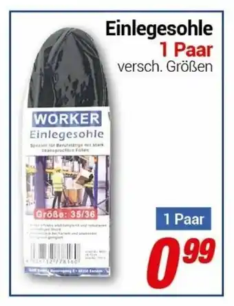 CENTERSHOP Einlegesohle 1 Paar Angebot