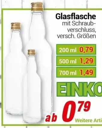 CENTERSHOP Glasflasche Angebot