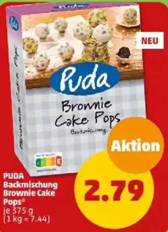 PENNY Puda Backmischung Brownie Cake Pops 375 g Angebot