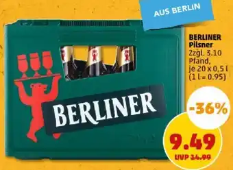 PENNY Berliner Pilsner 20x0,5 L Angebot