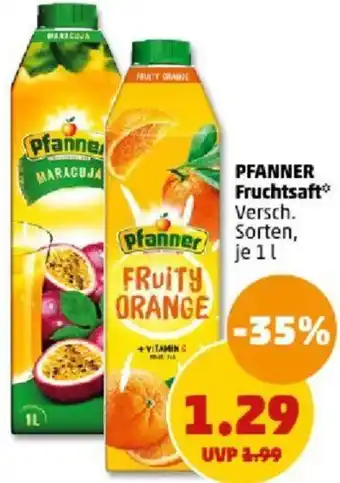 PENNY Pfanner Fruchtsaft 1 L Angebot