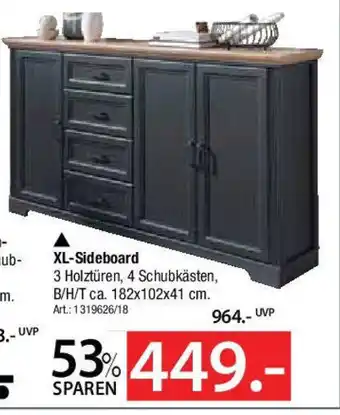 Zurbrüggen Kleinmöbelserie Judith XL-Sideboard Angebot