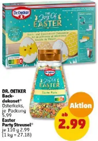 PENNY Dr. Oetker Backdekoset oder Easter Party Streusel 110 g Angebot