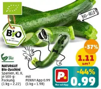 PENNY Naturgut Bio Zucchini 500 g Packung Angebot