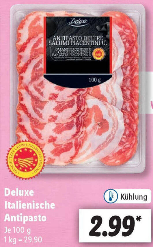 Deluxe Italienische Antipasto 100 g Angebot bei Lidl
