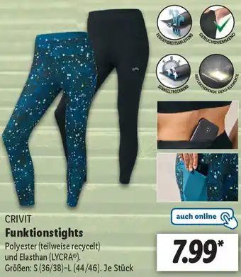 Lidl Crivit Funktionstights Angebot