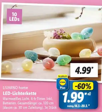 Lidl Livarno Home LED Lichterkette Angebot