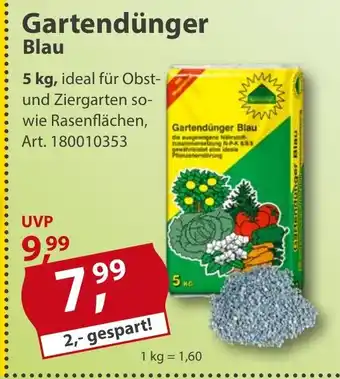 Sonderpreis Baumarkt Gartendunger Blau 5kg Angebot