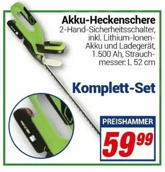 CENTERSHOP Akku Heckenschere Angebot