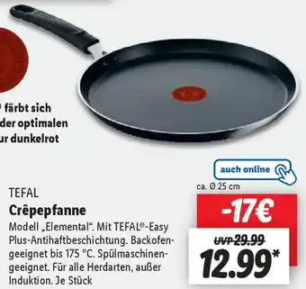 Lidl Tefal Crêpepfanne Angebot