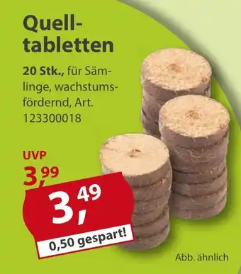 Sonderpreis Baumarkt Quelltabletten 20st Angebot