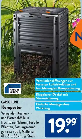 Aldi Süd Gardenline Komposter Angebot