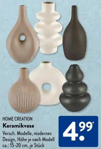 Aldi Süd Home Creation Keramikvase Angebot