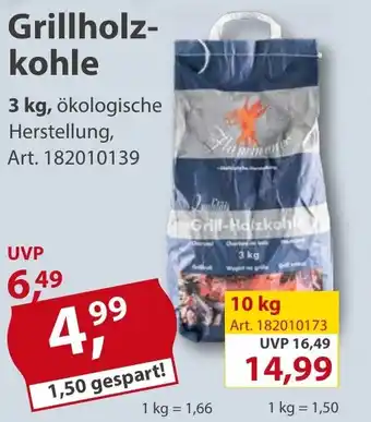 Sonderpreis Baumarkt Grillholzkohle 3kg Angebot