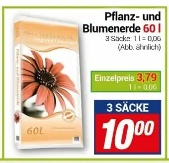 CENTERSHOP Pflanz und Blumenerde 60L Angebot