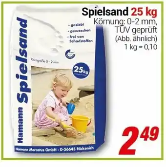 CENTERSHOP Spielsand 25kg Angebot