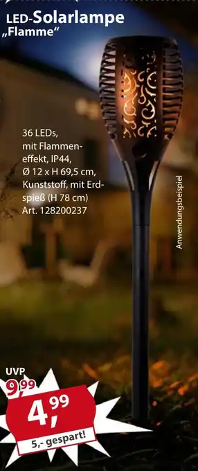 Sonderpreis Baumarkt LED-Solarlampe "Flamme" Angebot