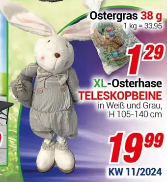 CENTERSHOP XL-Osterhase TELESKOPBEINE Angebot