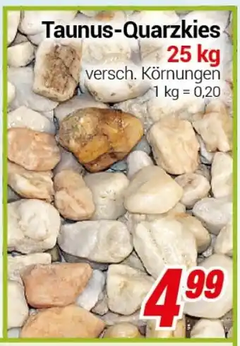 CENTERSHOP Taunus-Quarzkies 25 kg Angebot