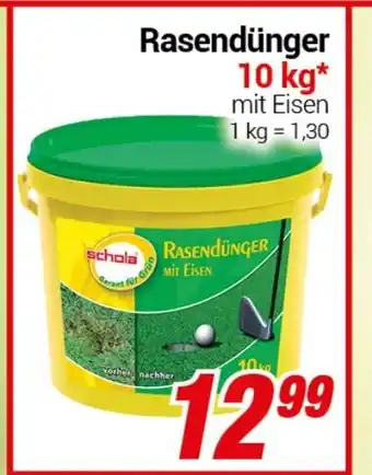 CENTERSHOP Schola Rasendunger 10 kg Angebot