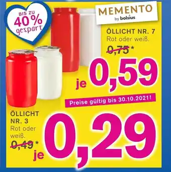 KODi Öllicht NR. 3 oder 7 Angebot