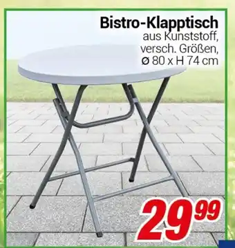 CENTERSHOP Bistro-Klapptisch Angebot