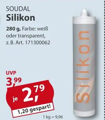 Sonderpreis Baumarkt SOUDAL Silikon 280g Angebot