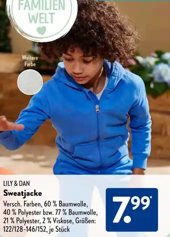 Aldi Süd LILY & DAN Sweatjacke Angebot