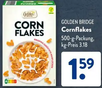 Aldi Süd GOLDEN BRIDGE Cornflakes 500 g Packung Angebot