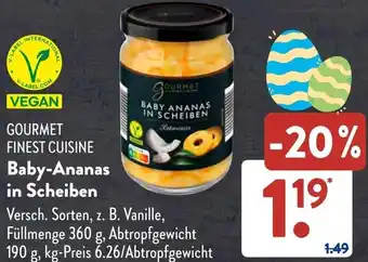 Aldi Süd GOURMET FINEST CUISINE Baby-Ananas Angebot