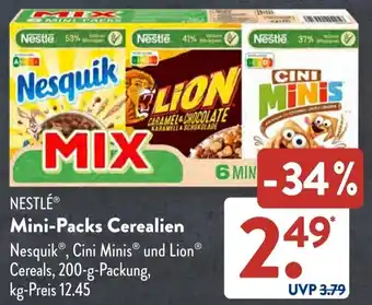 Aldi Süd NESTLÉ Mini-Packs Cerealien 200 g Packung Angebot