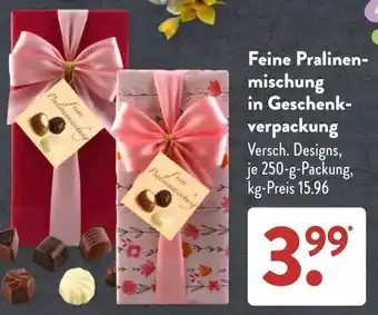 Aldi Süd Feine Pralinenmischung in Geschenkverpackung 250 g Packung Angebot