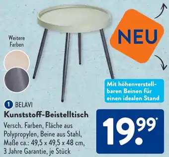 Aldi Süd BELAVI Kunststoff-Beistelltisch Angebot